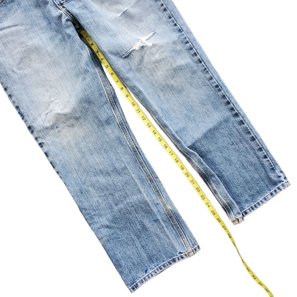 CARHARTT Jeans Mens 36X30 Blue Workwear Casual Hunting Camping Hiking Outdoor - Picture 6 of 9